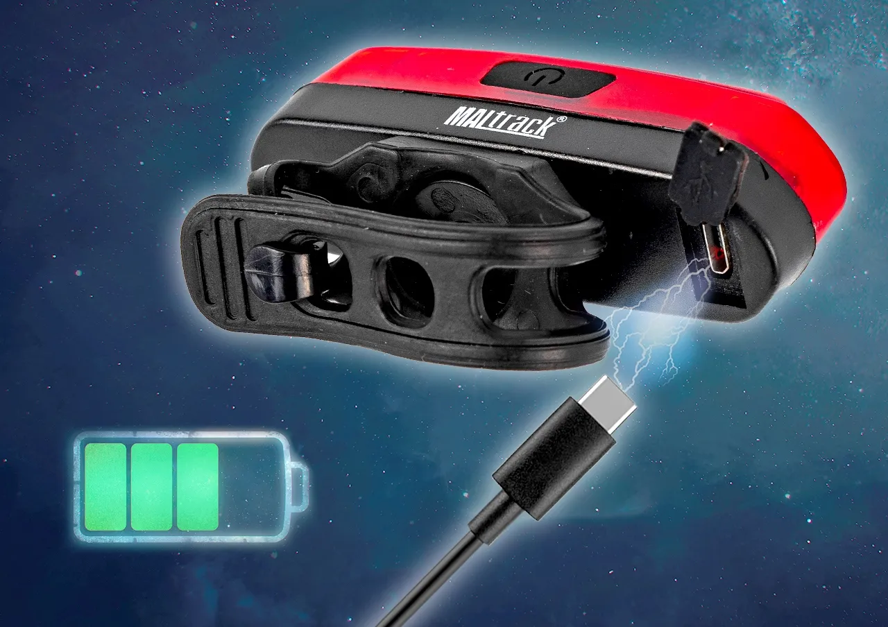 Lampka Rowerowa Tylna LED USB 120LM