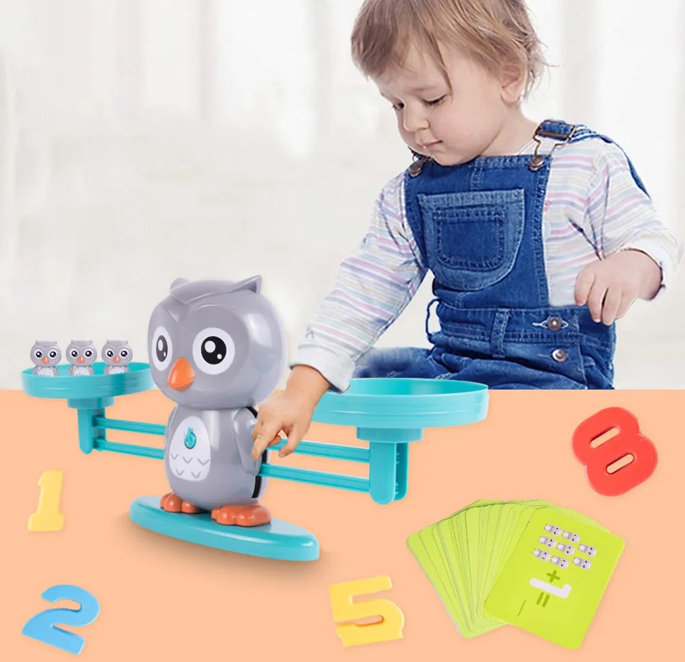 Waga Szalkowa Równoważnia Sowa Nauka Liczenia Sowy