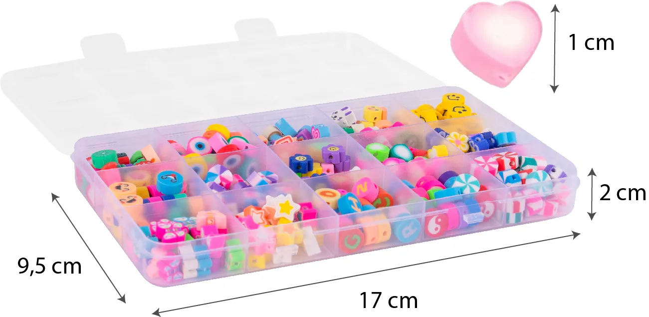 Zestaw do Robienia Bransoletek Naszyjników 300 el.