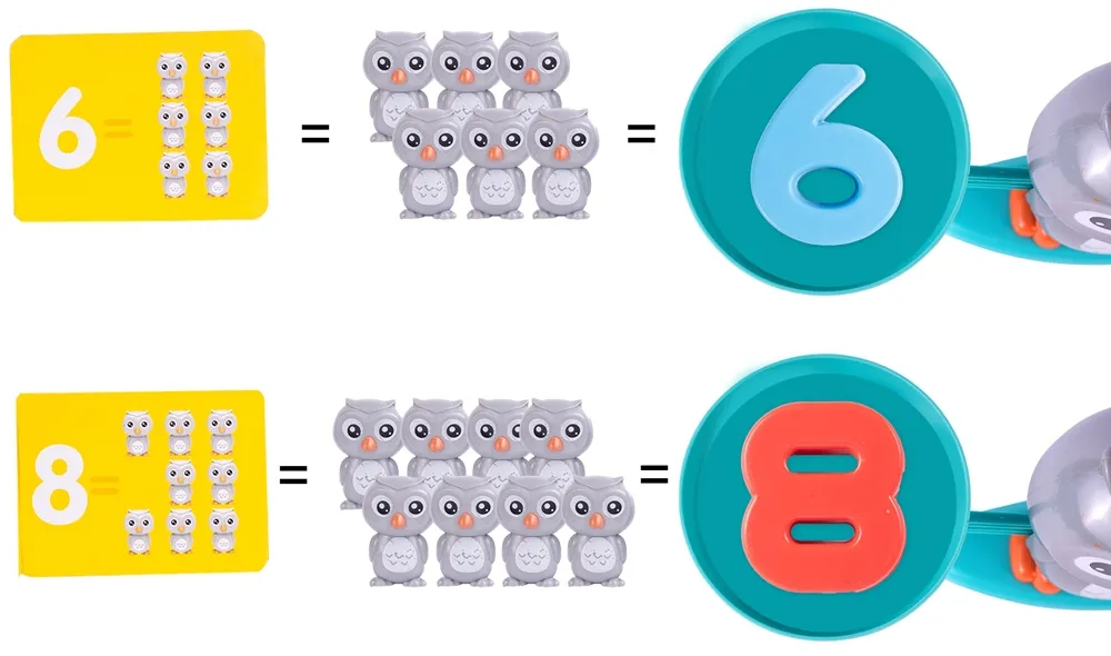 Waga Szalkowa Równoważnia Sowa Nauka Liczenia Sowy