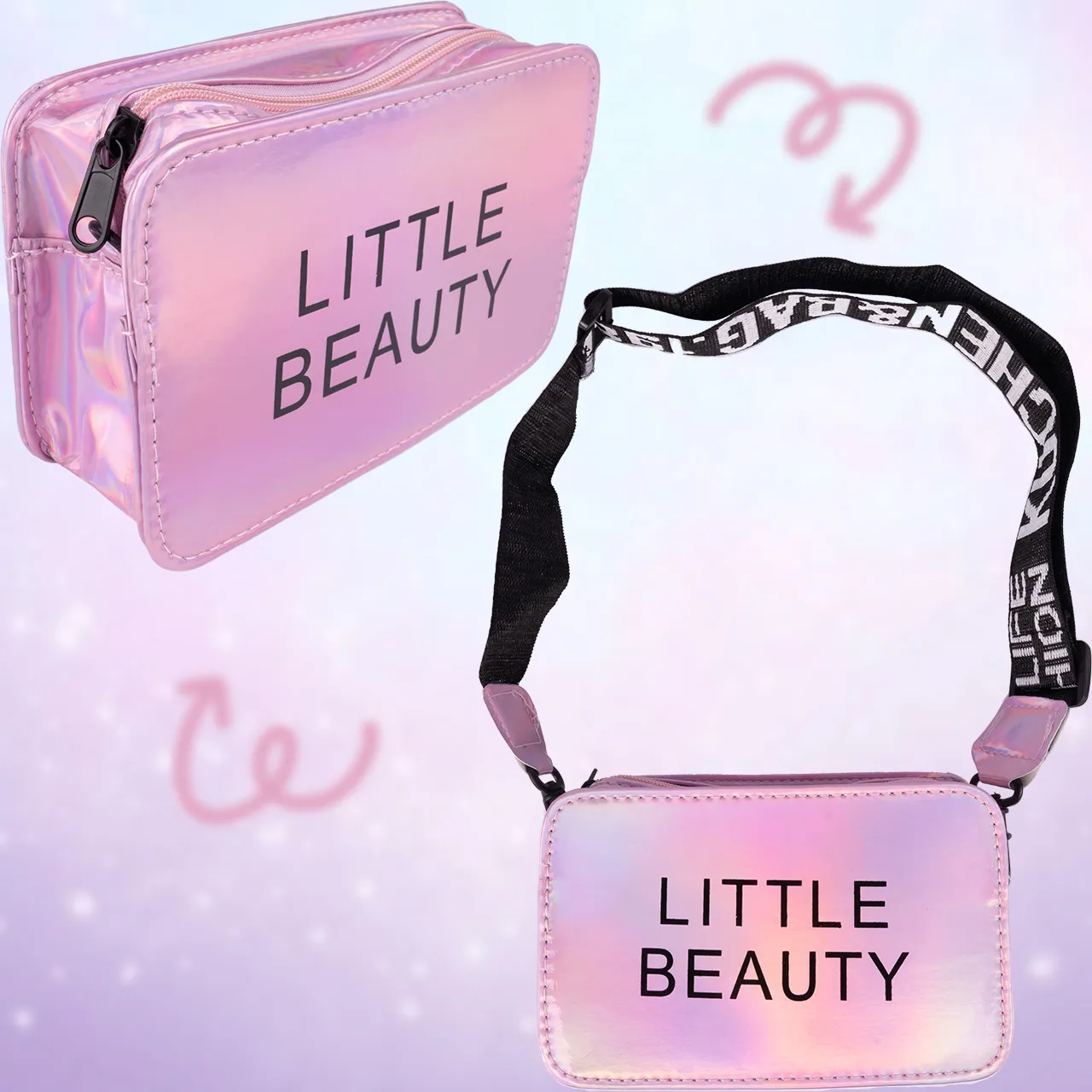 Torebka Zestaw Kosmetyków do Makijażu i Paznokci