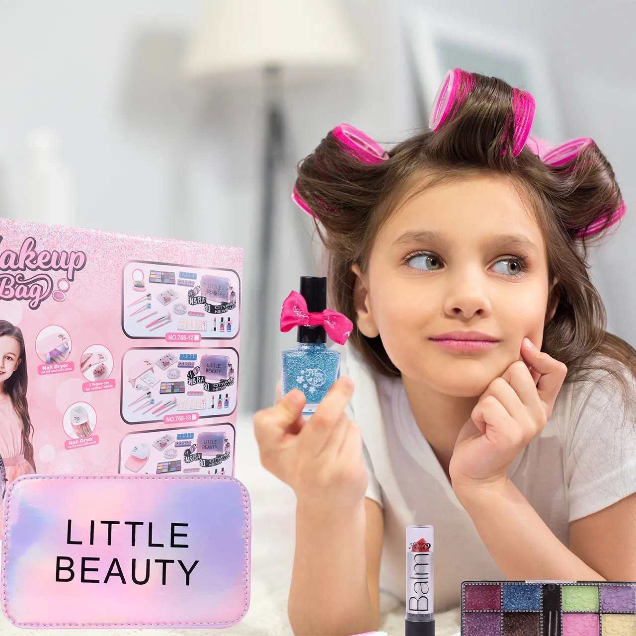 Torebka Zestaw Kosmetyków do Makijażu i Paznokci