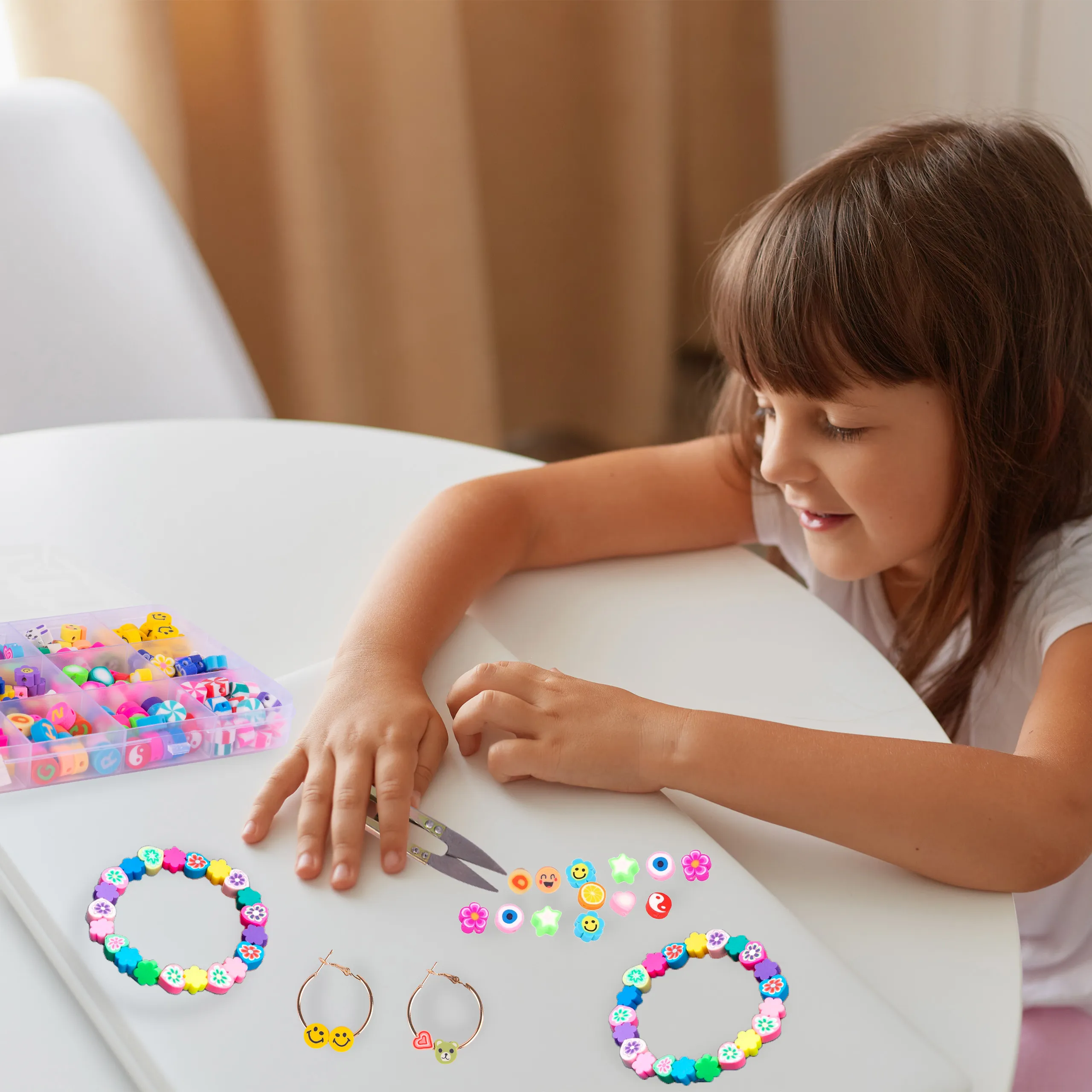 Zestaw do Robienia Bransoletek Naszyjników 300 el.