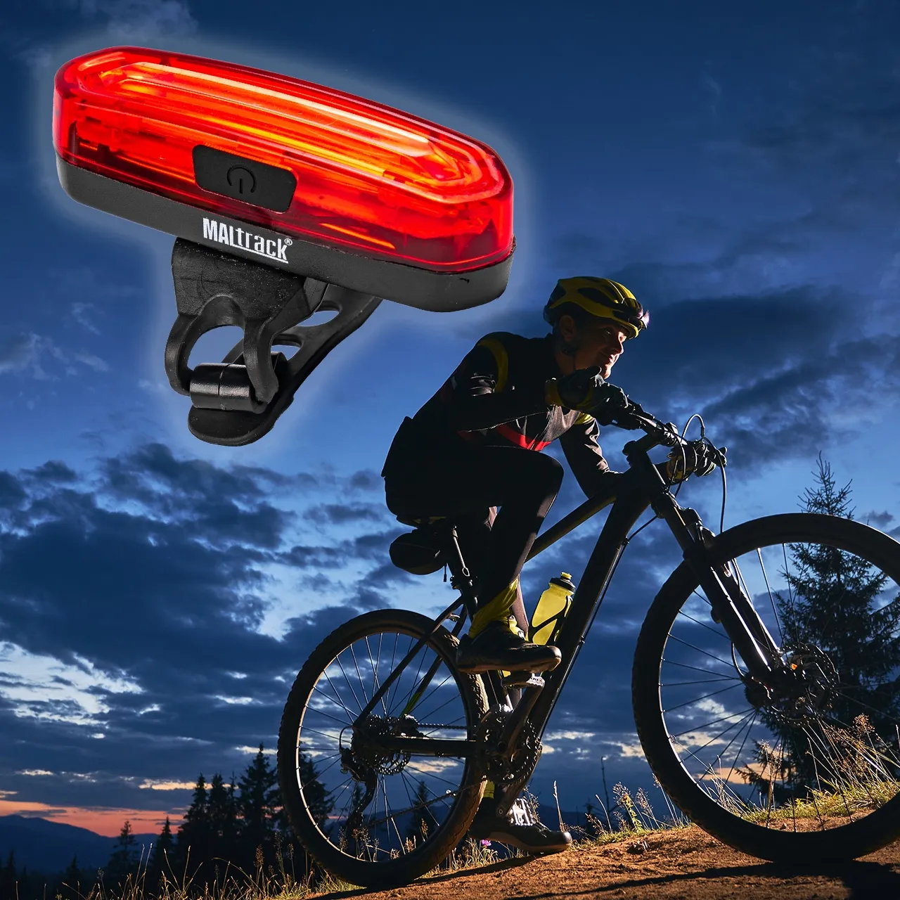 Lampka Rowerowa Tylna LED USB 120LM