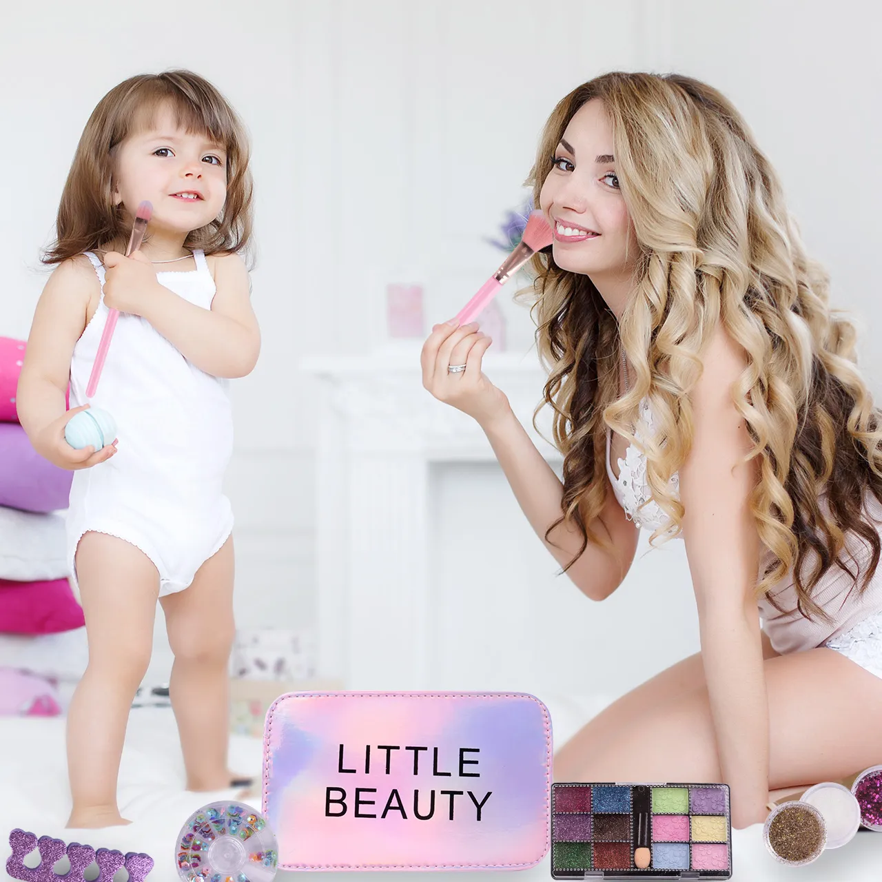 Torebka Zestaw Kosmetyków do Makijażu i Paznokci