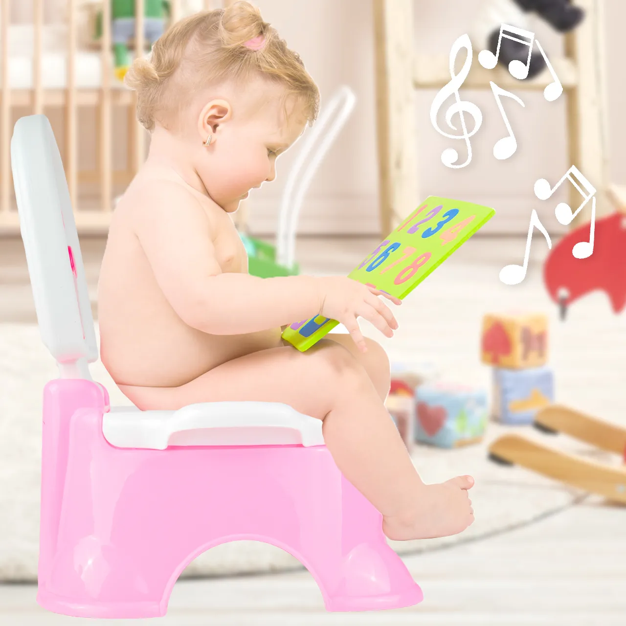 Nocnik Interaktywny Z Muzyką 4w1 Dźwięk Uchwyt