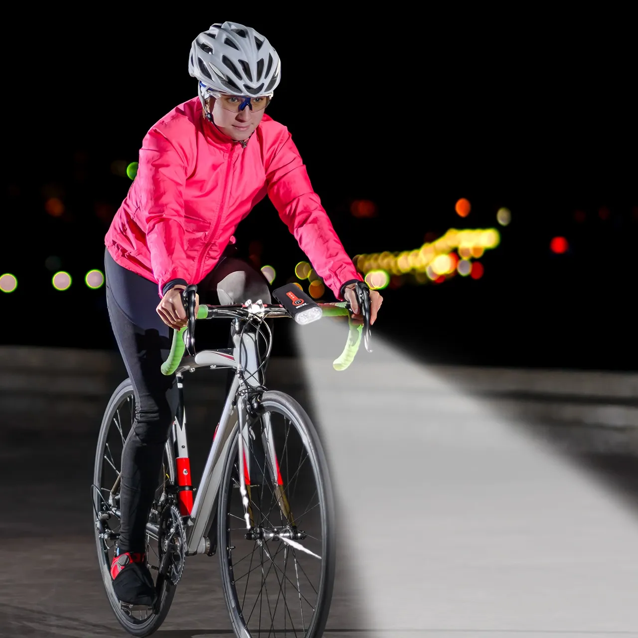 Lampka Rowerowa Przód + Tył LED 360 Wodoodporna