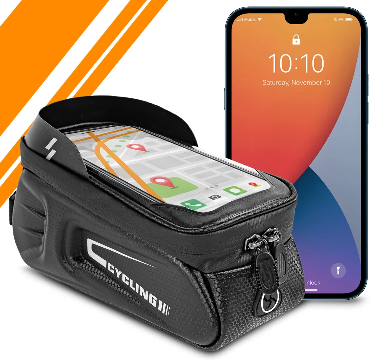 Torba Rowerowa na Ramę Sawka Etui na Telefon Rower