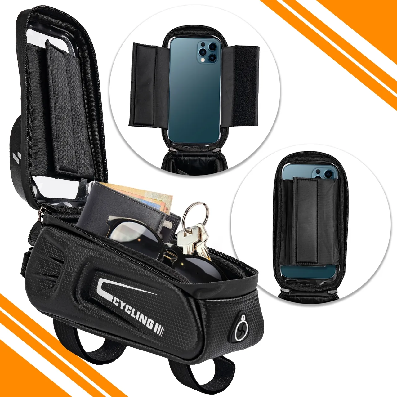 Torba Rowerowa na Ramę Sawka Etui na Telefon Rower