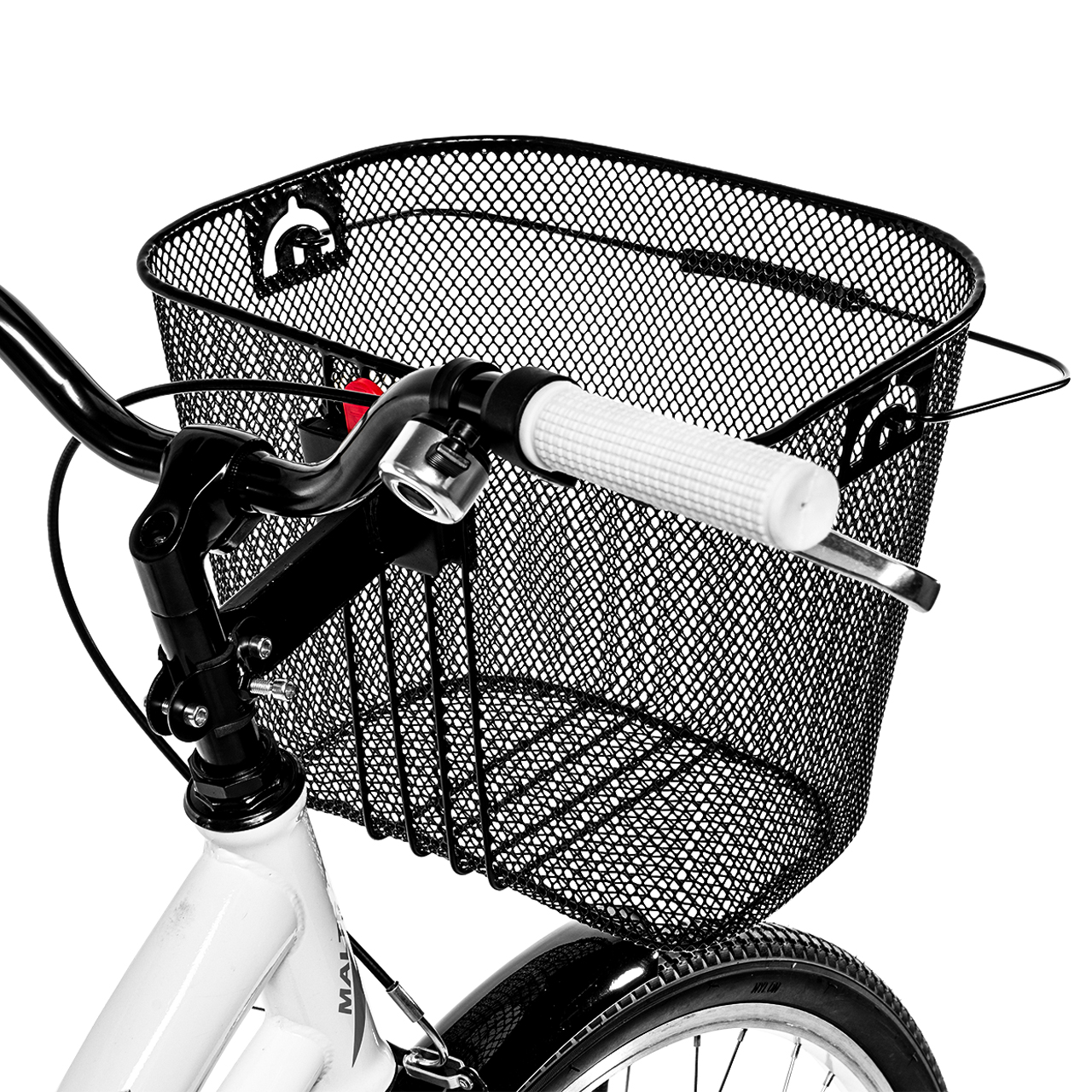 Metalowy Koszyk na Rower, Kierownicę + Wkład