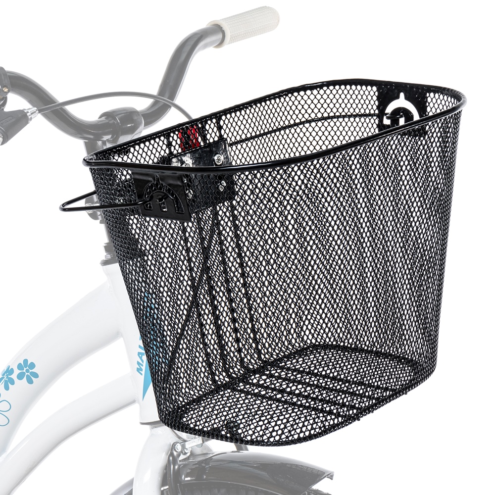 Metalowy Koszyk na Rower, Kierownicę + Wkład