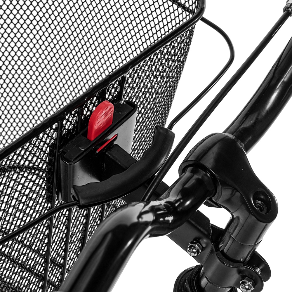 Metalowy Koszyk na Rower, Kierownicę + Wkład