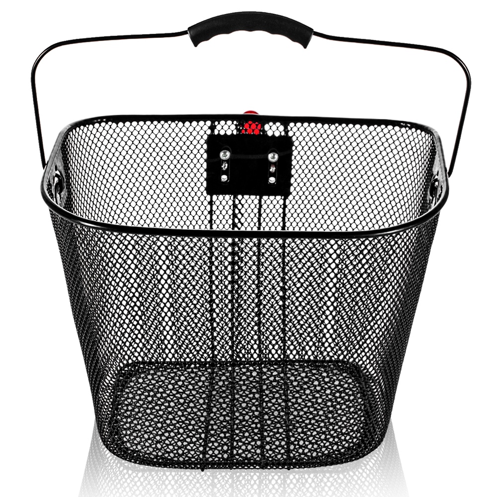 Metalowy Koszyk na Rower, Kierownicę + Wkład