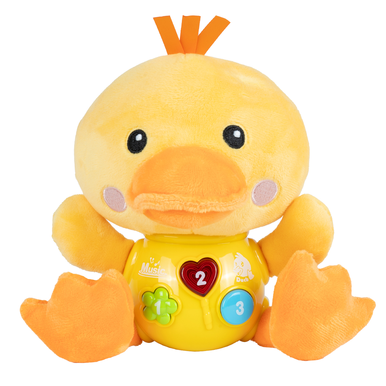 Kaczka Kaczuszka Interaktywna Świeci Śpiewa Maskotka Pluszak Dźwięk