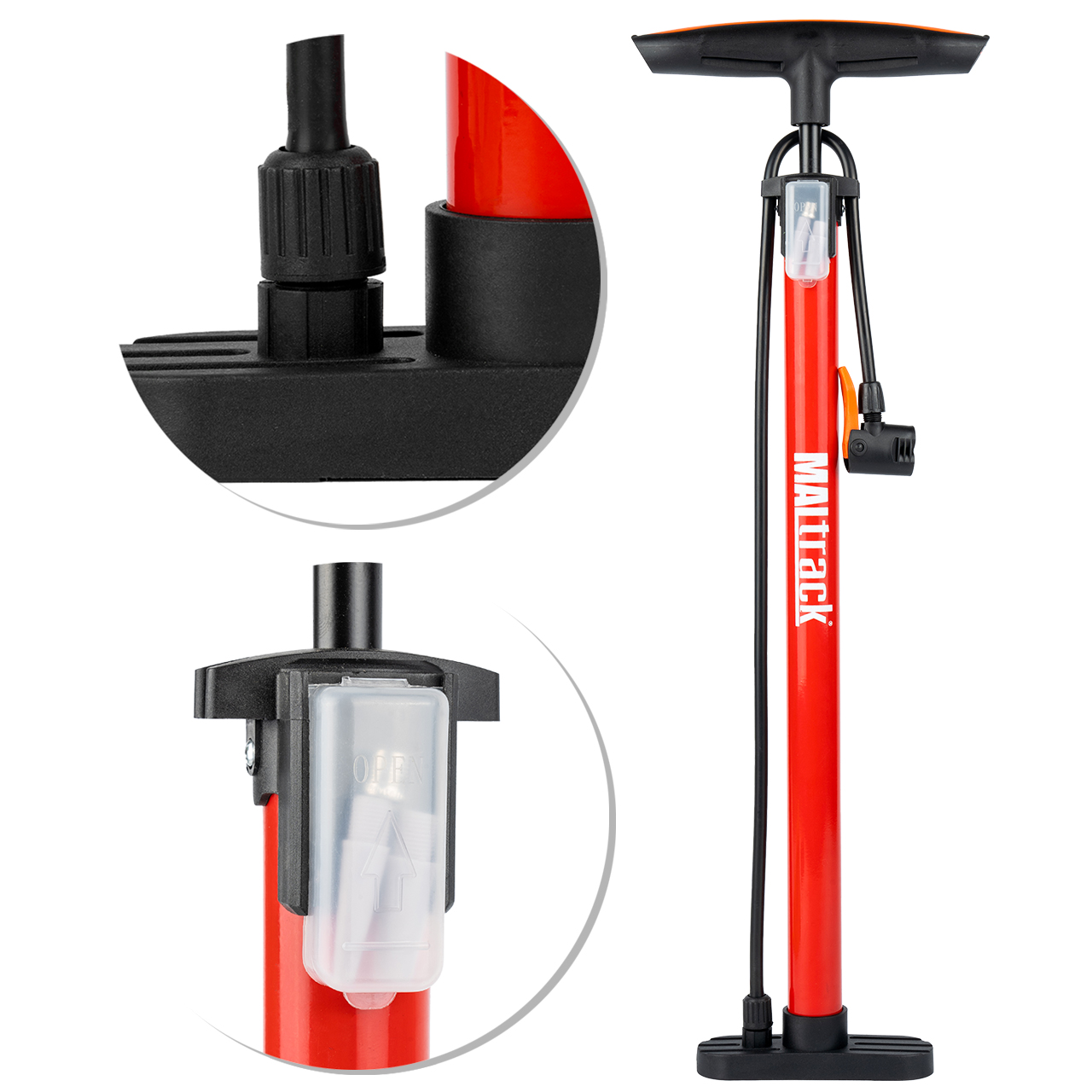 Pompka do Podłogowa do Roweru Samochodu Piłki Materaca