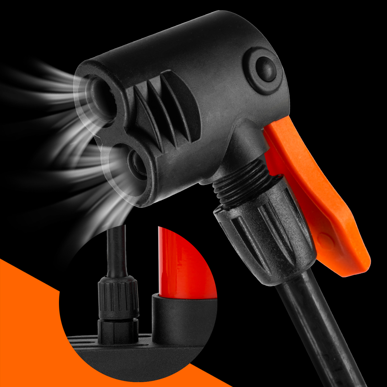 Pompka do Podłogowa do Roweru Samochodu Piłki Materaca