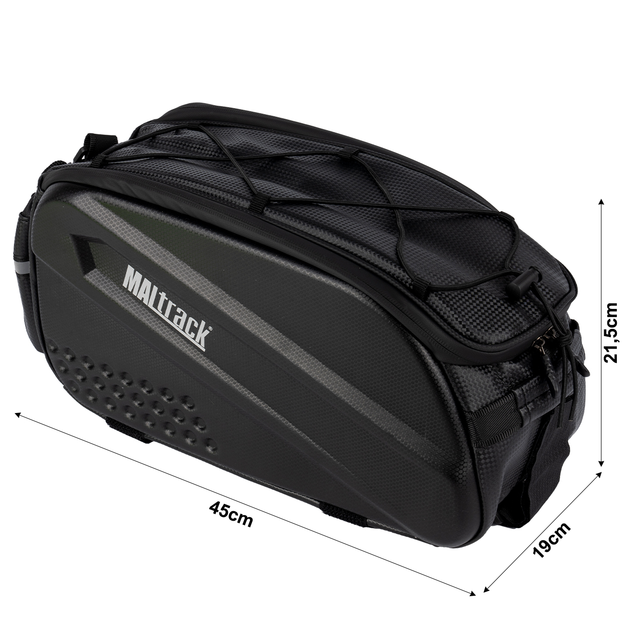 Torba na Rower Sakwa Wodoodporna na Bagażnik z Paskiem 10l