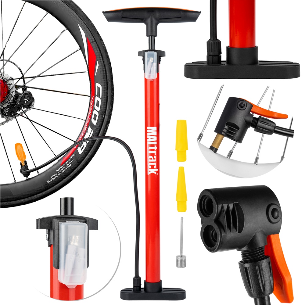 Pompka do Podłogowa do Roweru Samochodu Piłki Materaca