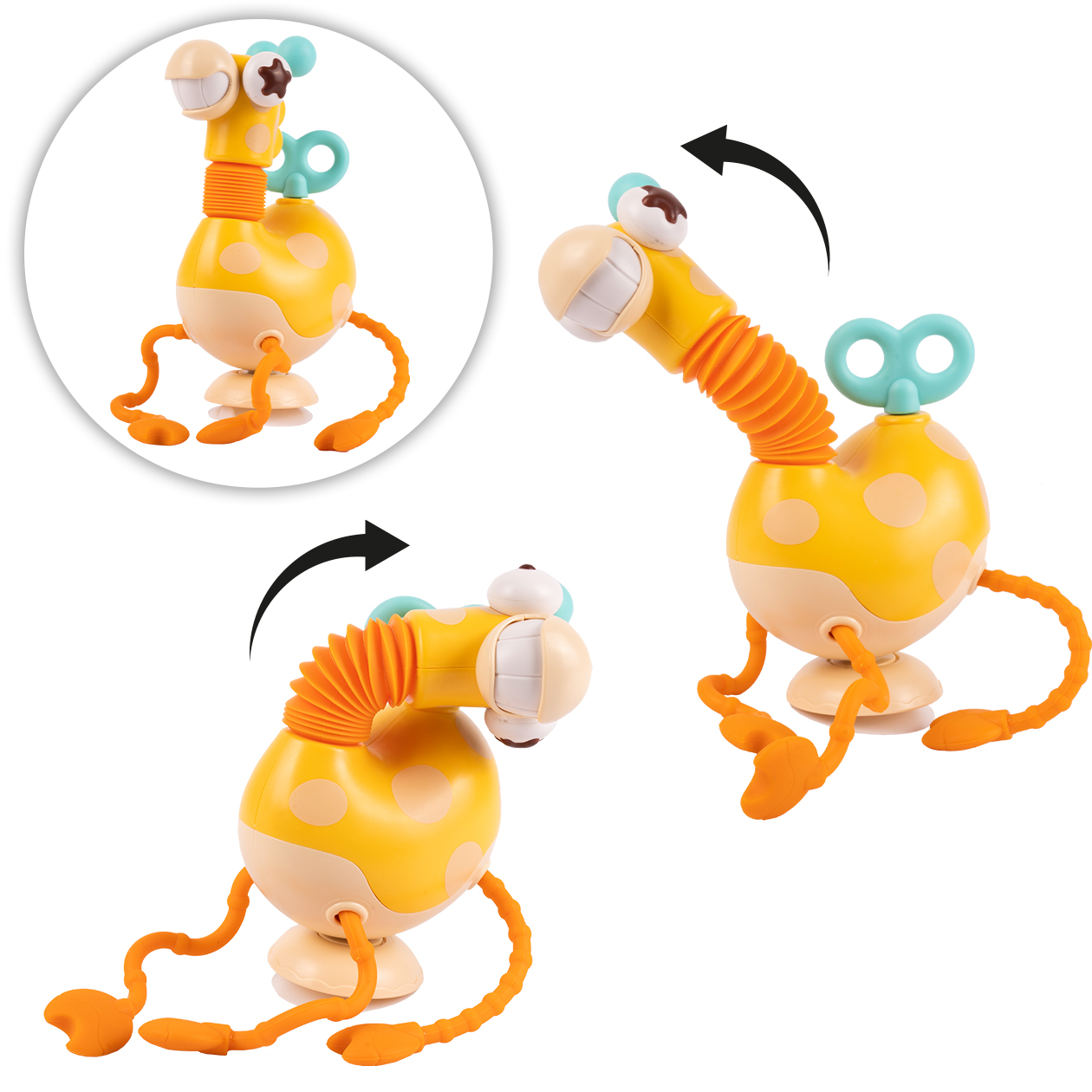 Żyrafka Sensoryczna Silikonowa Zręcznościowa Gryzak