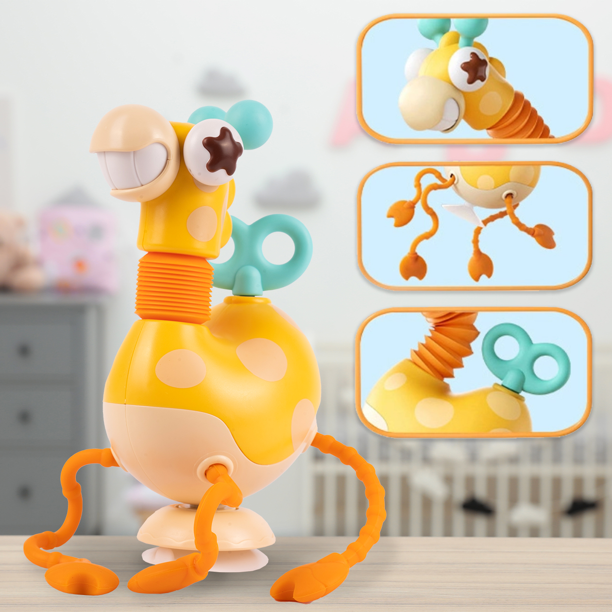 Żyrafka Sensoryczna Silikonowa Zręcznościowa Gryzak
