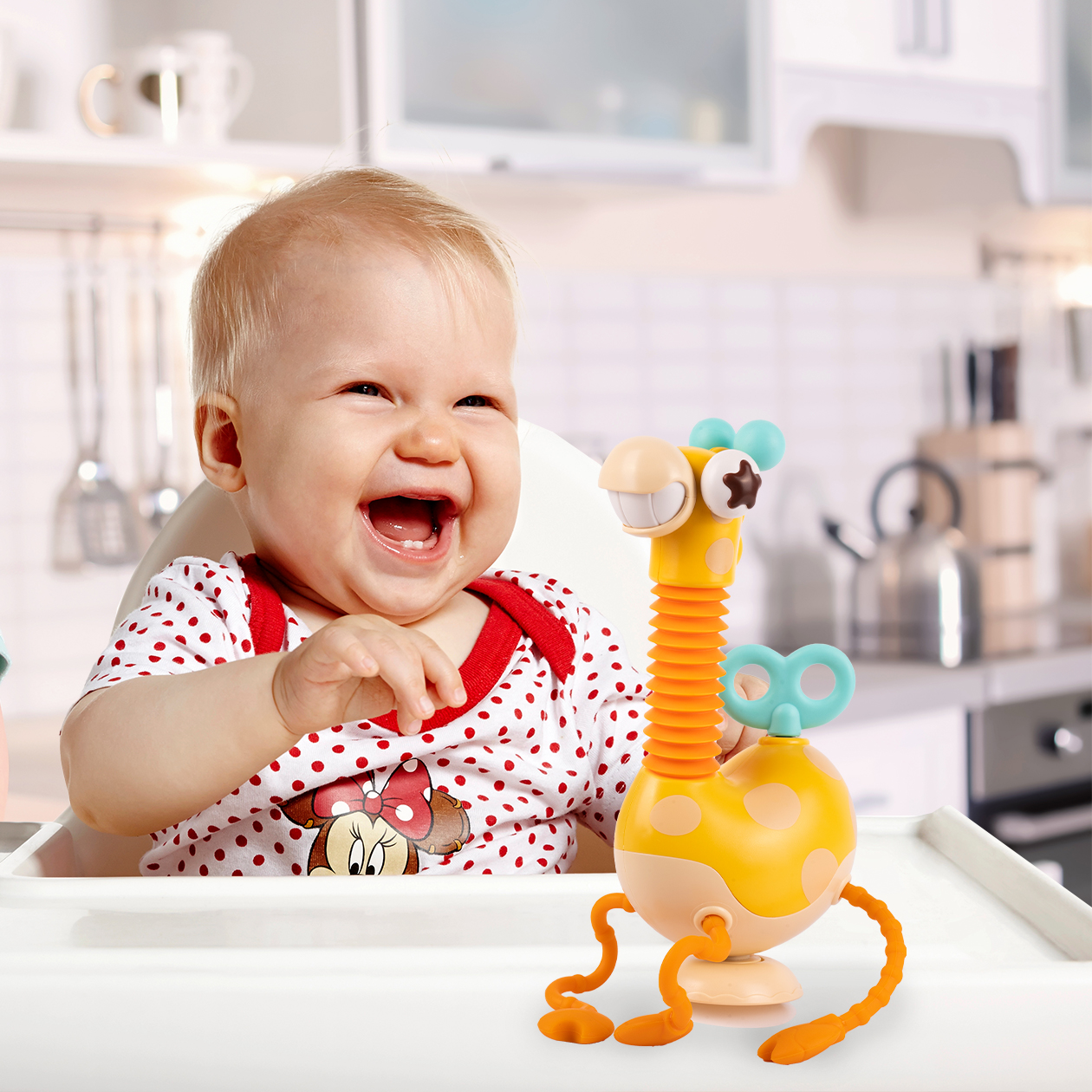 Żyrafka Sensoryczna Silikonowa Zręcznościowa Gryzak