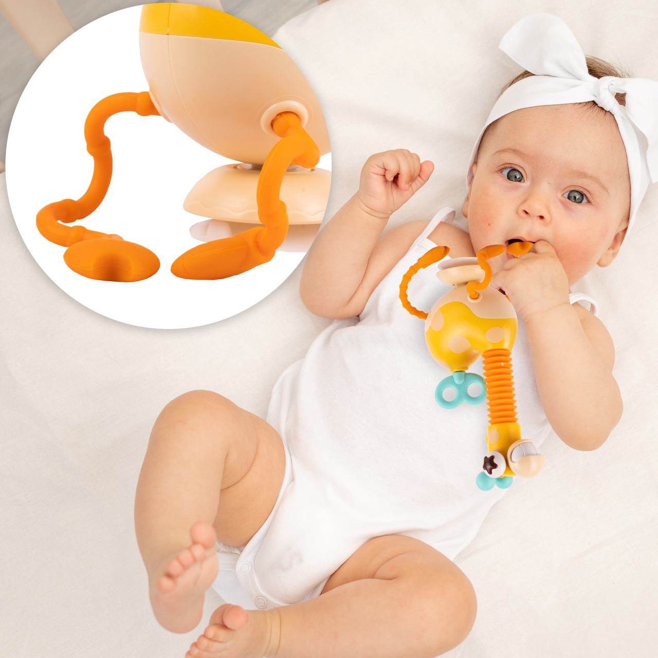 Żyrafka Sensoryczna Silikonowa Zręcznościowa Gryzak