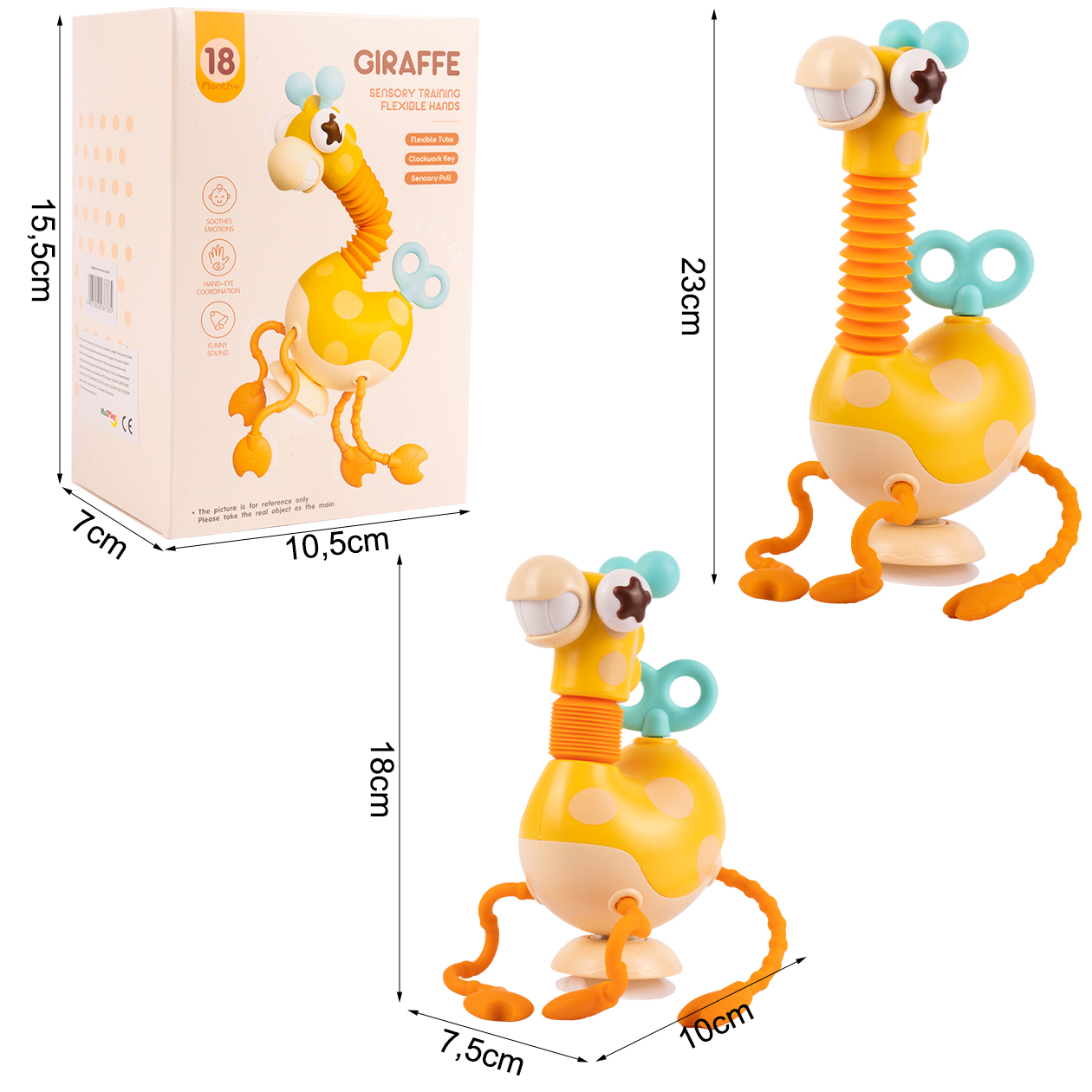 Żyrafka Sensoryczna Silikonowa Zręcznościowa Gryzak