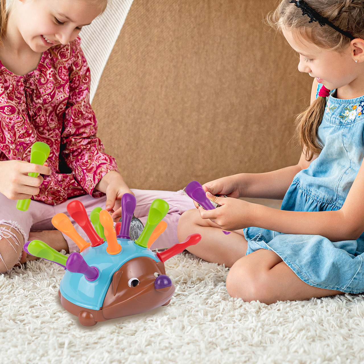 Sorter Jeżyk Układanka Edukacyjna Jeż Montessori Gra Liczby