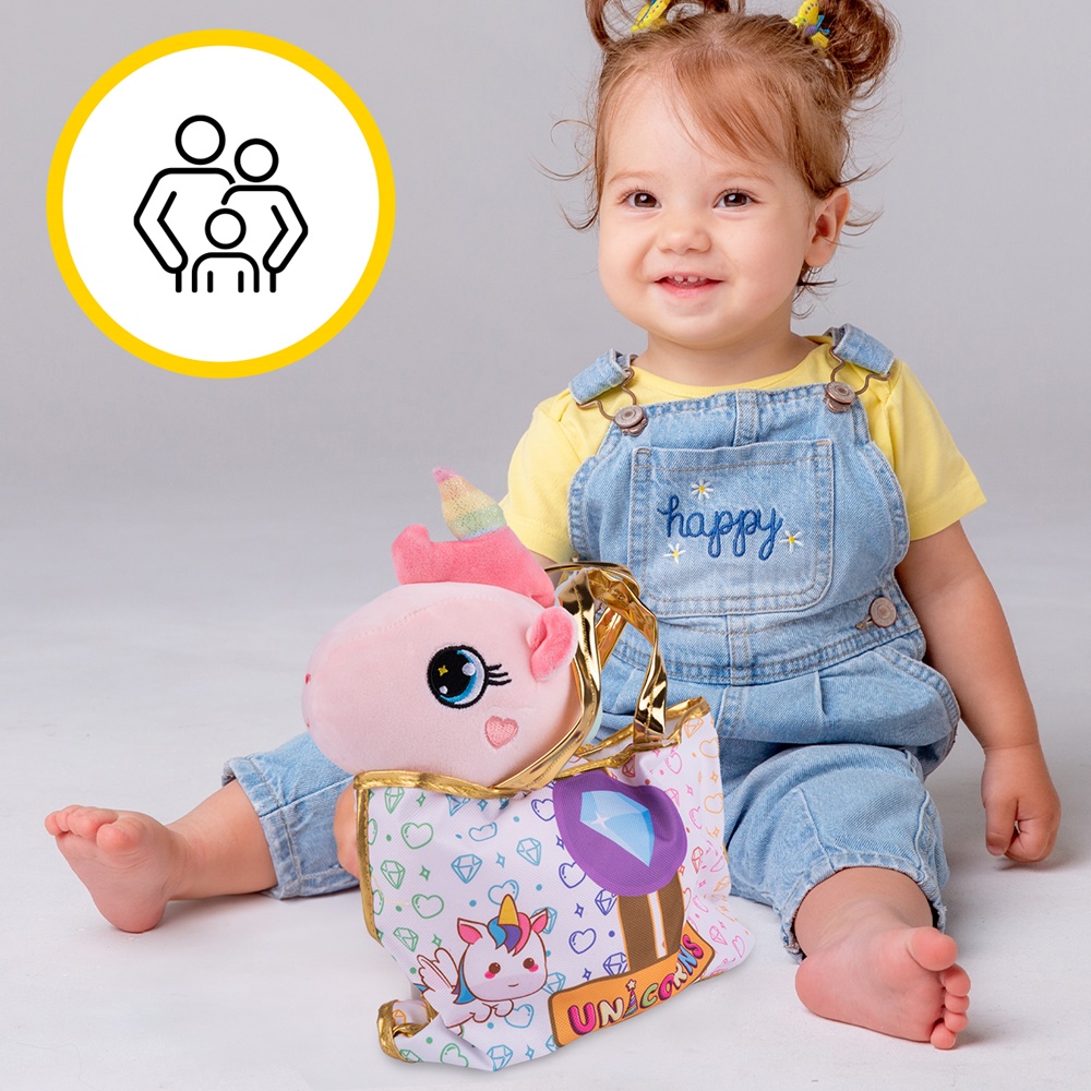 Pluszowy Jednorożec z Torebką Maskotka Przytulanka Unicorn