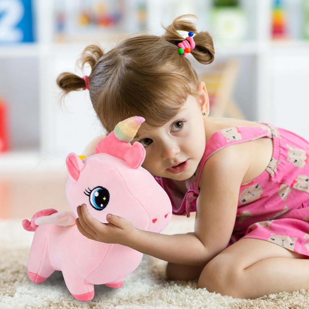 Pluszowy Jednorożec z Torebką Maskotka Przytulanka Unicorn