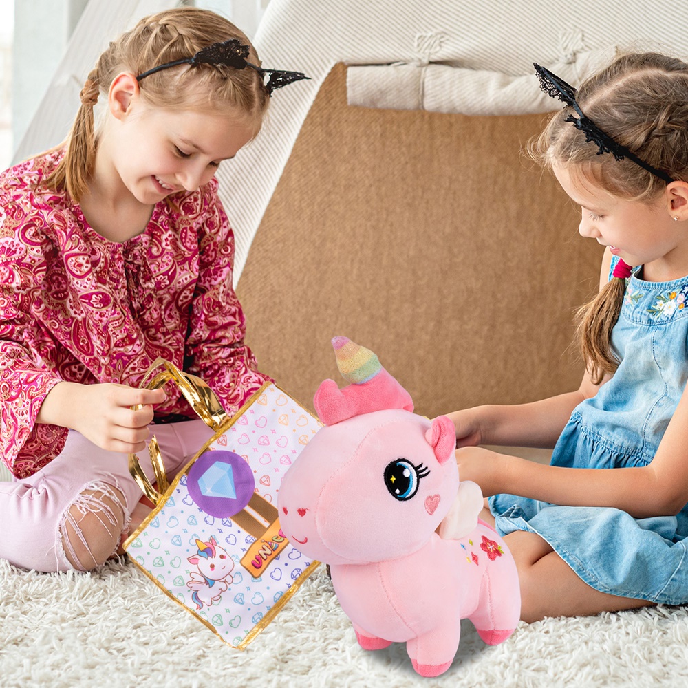 Pluszowy Jednorożec z Torebką Maskotka Przytulanka Unicorn