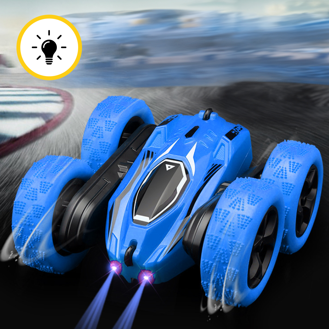 Samochód Twister 360 Zdalnie Sterowany Akrobata Kaskader Auto LED Pilot RC