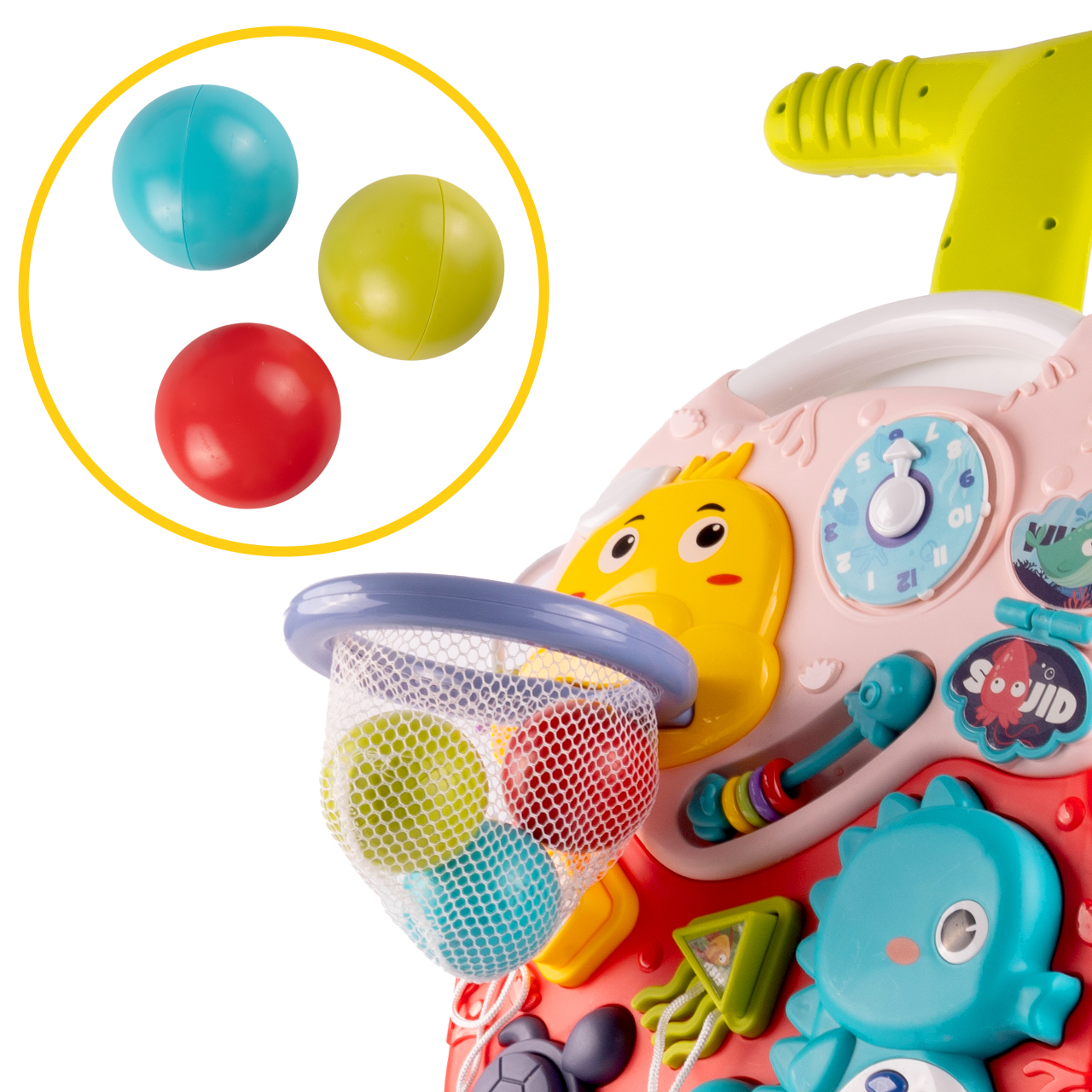 Chodzik Edukacyjny Interaktywny Panel 2w1 Muzyczny Tablica