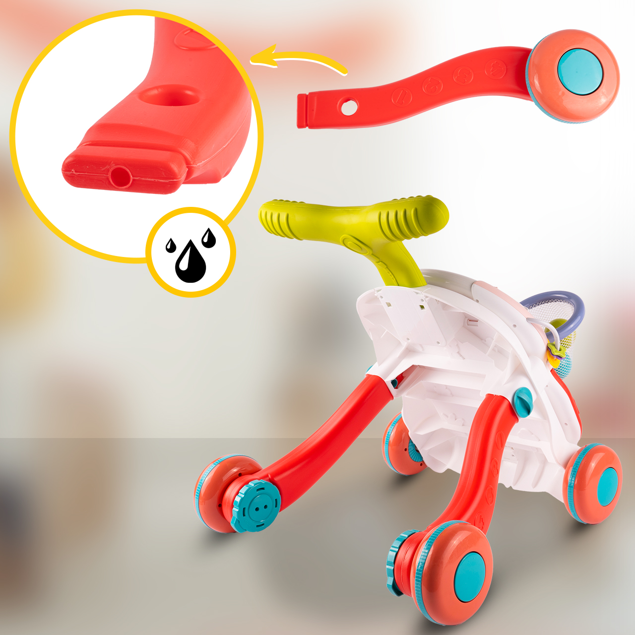 Chodzik Edukacyjny Interaktywny Panel 2w1 Muzyczny Tablica