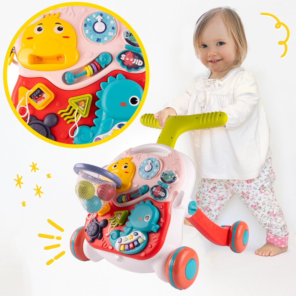 Chodzik Edukacyjny Interaktywny Panel 2w1 Muzyczny Tablica